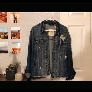 Hollister Ripped Denim Jacket